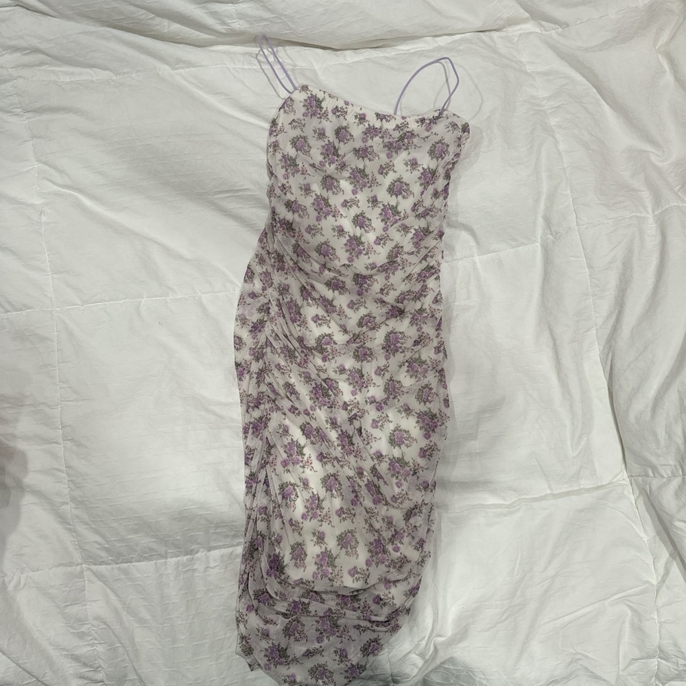 floral bodycon dress